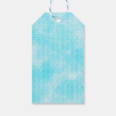 シーウミガメの海の下に誕生日 ギフトタグ (裏面)