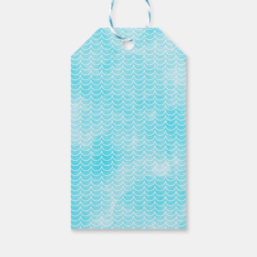 シーウミガメの海の下に誕生日 ギフトタグ (裏面)