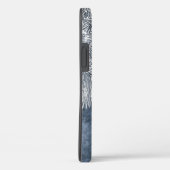 シーウルチンウォータカラー海ネイビーブルーホワイト Case-Mate iPhoneケース (裏面 / 右)