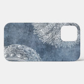 シーウルチンウォータカラー海ネイビーブルーホワイト Case-Mate iPhoneケース (裏面 (横))