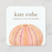 シーウルチンビーチシーコーストテーマ名刺 スクエア名刺 (正面)