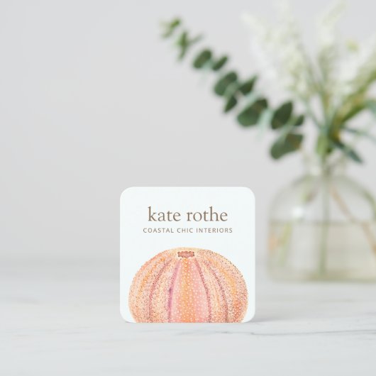 シーウルチンビーチシーコーストテーマ名刺 スクエア名刺 (スタンド正面)