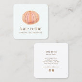 シーウルチンビーチシーコーストテーマ名刺 スクエア名刺 (正面/裏面)