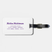 シーウルチン海ビーチホリデーサマーサマースーベリーホテル ラゲッジタグ (裏面横)