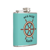 「シーウルフ」、ハンドルパーソナライズされた、 フラスク (右)