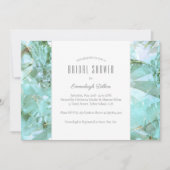 シーエレガントガラスクリスタルジェムストーンブライダルシャワー 招待状 (正面)