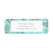 シーエレガントグラスジェムストーン差出人住所ラベル ラベル (正面)