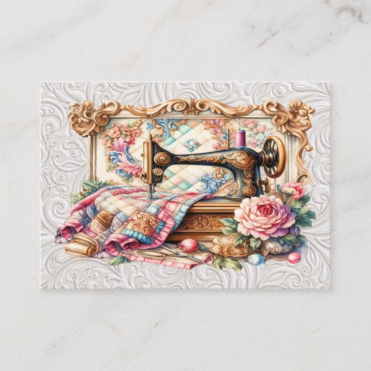 シーエレガントストレス裁縫 名刺 (正面)