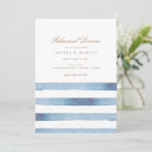 シーエレガントブルーストライプリハ航海のーサルディナー 招待状 (スタンド正面)