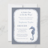 シーエレガントホース海ベビーシャワー招待状 招待状 (正面)