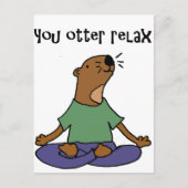 シーオおもしろいッターのヨガアート ポストカード (正面)