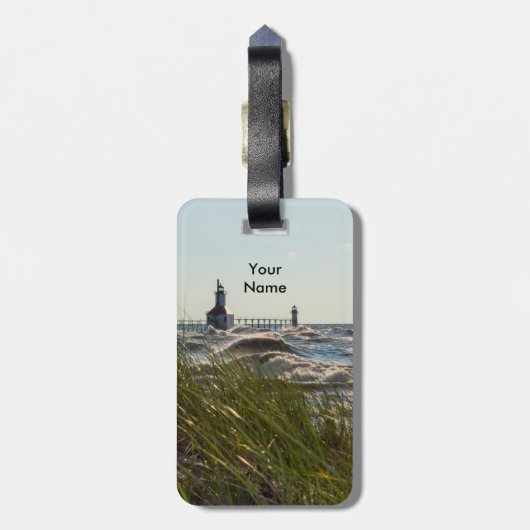 シーオアツの背後にある聖ジョセフオアシス ラゲッジタグ (裏面縦)