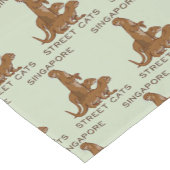 シーオッターシンガポール通りキャッツ ショートテーブルランナー (コーナー)