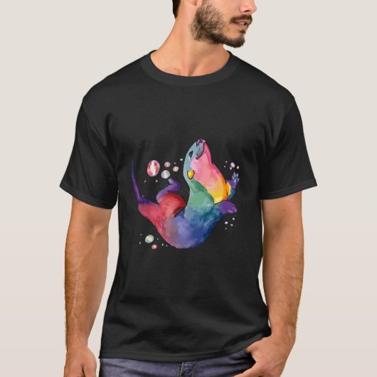 シーオッタースプラッカラフルシュ Tシャツ (正面)