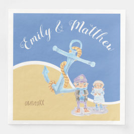 シーオッターズ航海のマンガ結婚ーの紙ナプキン