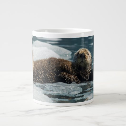 シーオッターファミリー ジャンボコーヒーマグカップ (正面)