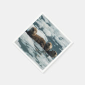 シーオッターファミリー スタンダードカクテルナプキン (角)