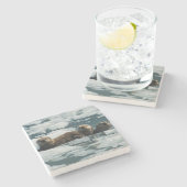 シーオッターファミリー ストーンコースター (横)