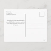 シーオッター冬めい想のホリデークリスマスカード シーズンポストカード (裏面)