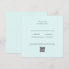 シーオフォーム ウェディング QRコード RSVP フラット カード