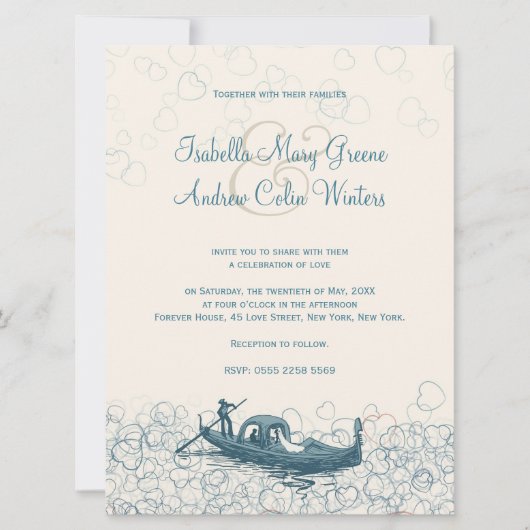 シーオブラブ結婚式招待状 招待状 (正面)