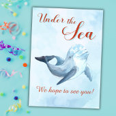 シーオラン人魚の女の子2歳の誕生日 招待状