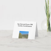 シーオーツとダニーOBXノートカード カード (裏面)