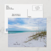 シーオーツアンドホワイトサンドビーチ朝はがき ポストカード (正面/裏面)