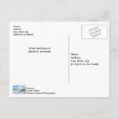 シーオーツアンドホワイトサンドビーチ朝はがき ポストカード (裏面)