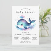 シーカスタムホエールベイビーシャワー 招待状 (スタンド正面)