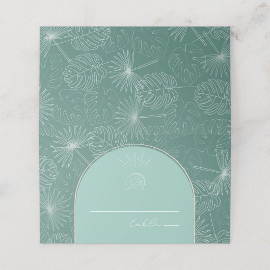 シーカタニルアクアビーチ結婚式座席表 プレイスカード (外部開封)