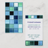 シーカッコいいグラスモザイクカスタム名刺 名刺 (正面/裏面)