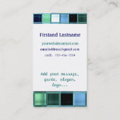 シーカッコいいグラスモザイクカスタム名刺 名刺 (裏面)