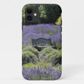 シーカムのラベンダーの広大な畑のベンチ Case-Mate iPhoneケース (裏面)