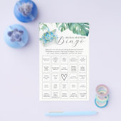 シーカメテーマブライダルシャワービンゴ チラシ (シングル)