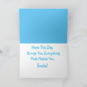 シーカメハッピーバースデー サンキューカード (内部)