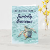 シーカメビーチ恋人誕生日カード カード (黄色い花)