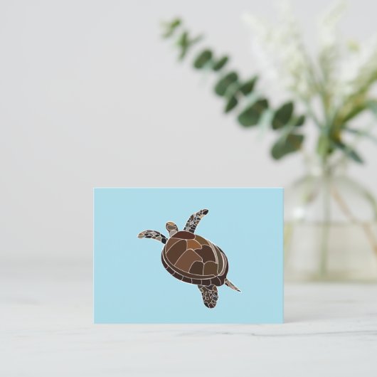 シーカメ海ビーチ 名刺 (スタンド正面)