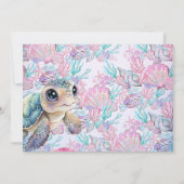 シーカメ誕生日招待状 招待状 (裏面)