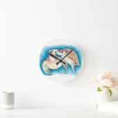 シーカメ ラウンド壁時計 (ホーム)