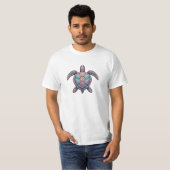 シーカラフルカメ Tシャツ (正面フル)