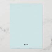 シーカラフルグラスクリスマスフォトホリデーカード 箔シーズンカード (裏面)