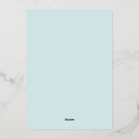 シーカラフルグラスクリスマスフォトホリデーカード 箔シーズンカード (裏面)