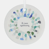 シーカラフルグラスクリスマスリース ガラスオーナメント (裏面)