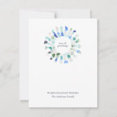 シーカラフルグラスクリスマスリース シーズンカード (正面)