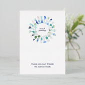 シーカラフルグラスクリスマスリース 箔シーズンカード (立ち正面)