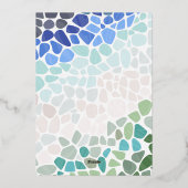 シーカラフルグラスクリスマスリース 箔シーズンカード (裏面)