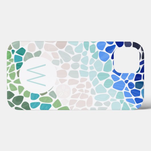 シーカラフルグラスモノグラムiPhone / iPadケース Case-Mate iPhoneケース (裏面 (横))