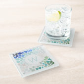 シーカラフルグラス ガラスコースター (アングル)