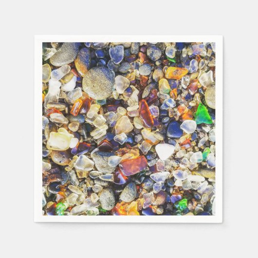 シーカラフルグラス スタンダードカクテルナプキン (正面)